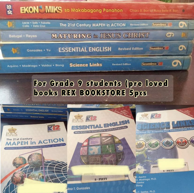 REX BOOKSTORE For Grade 9 students, Hobbies & Toys, Books & Magazines