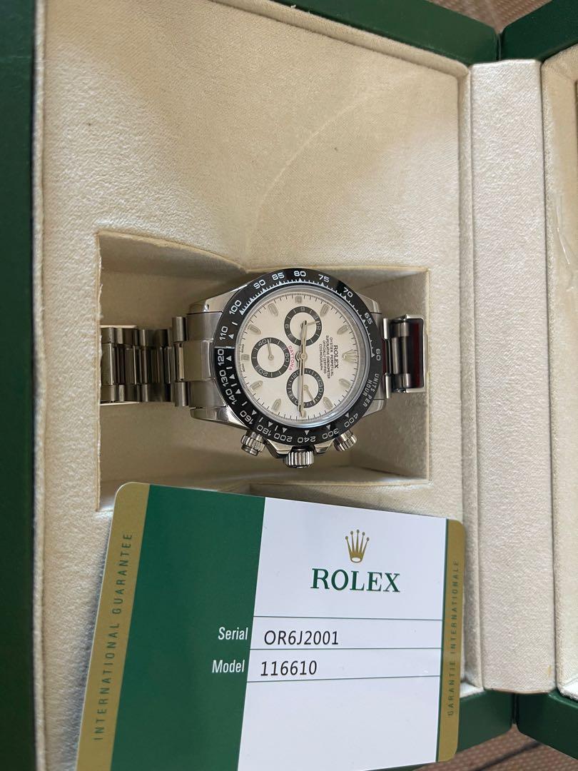 serial or6j2001 rolex