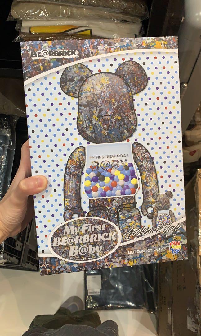 SALE」現貨Jackson pollock my first baby bearbrick 400% 100% 1000