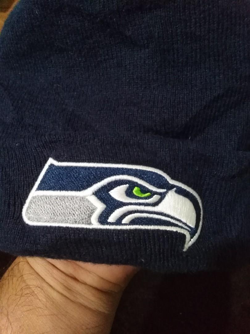 Seattle Seahawks Beanie, Men's Fashion 