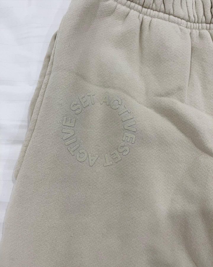 Set Active Sweatpants in Oat Milk, Women's Fashion, Bottoms, Other ...