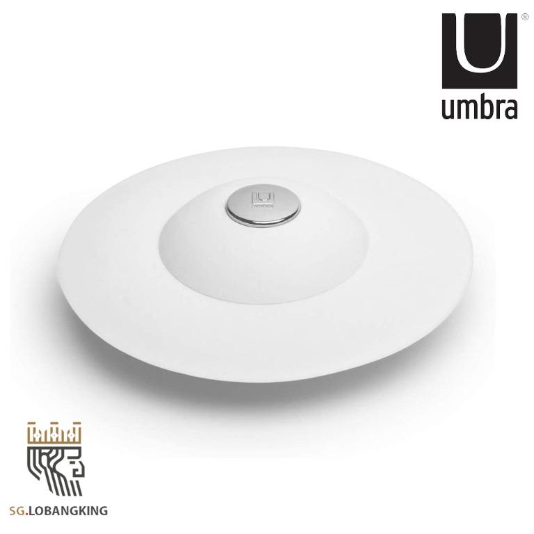 Umbra Flex Drain Stop Hair Catcher White 