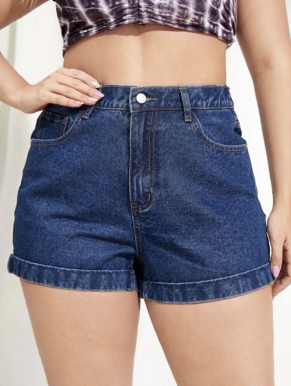Shein Curve - Plus size Denim Shorts 
