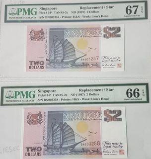 Ship $2 BN Replacement Low Serial (H&S) 67 & 66 EPQ