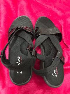 Skechers Memory Foam Black Sandals