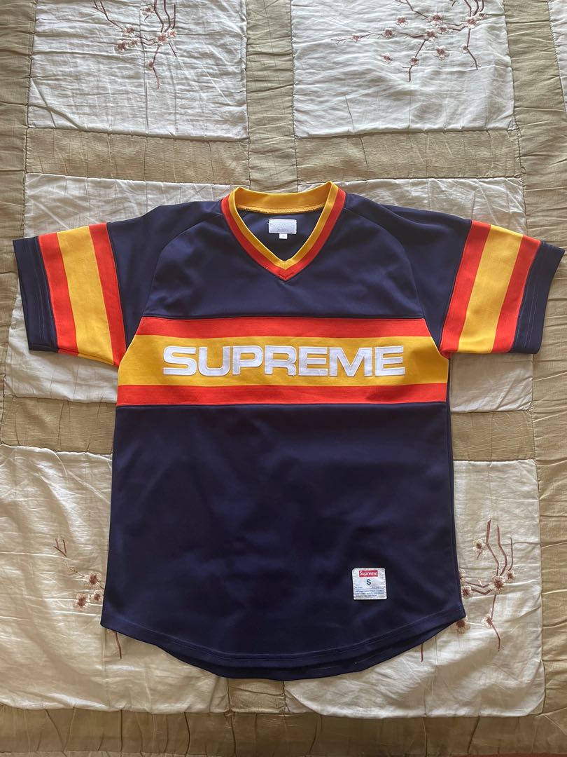 supreme baseball tee