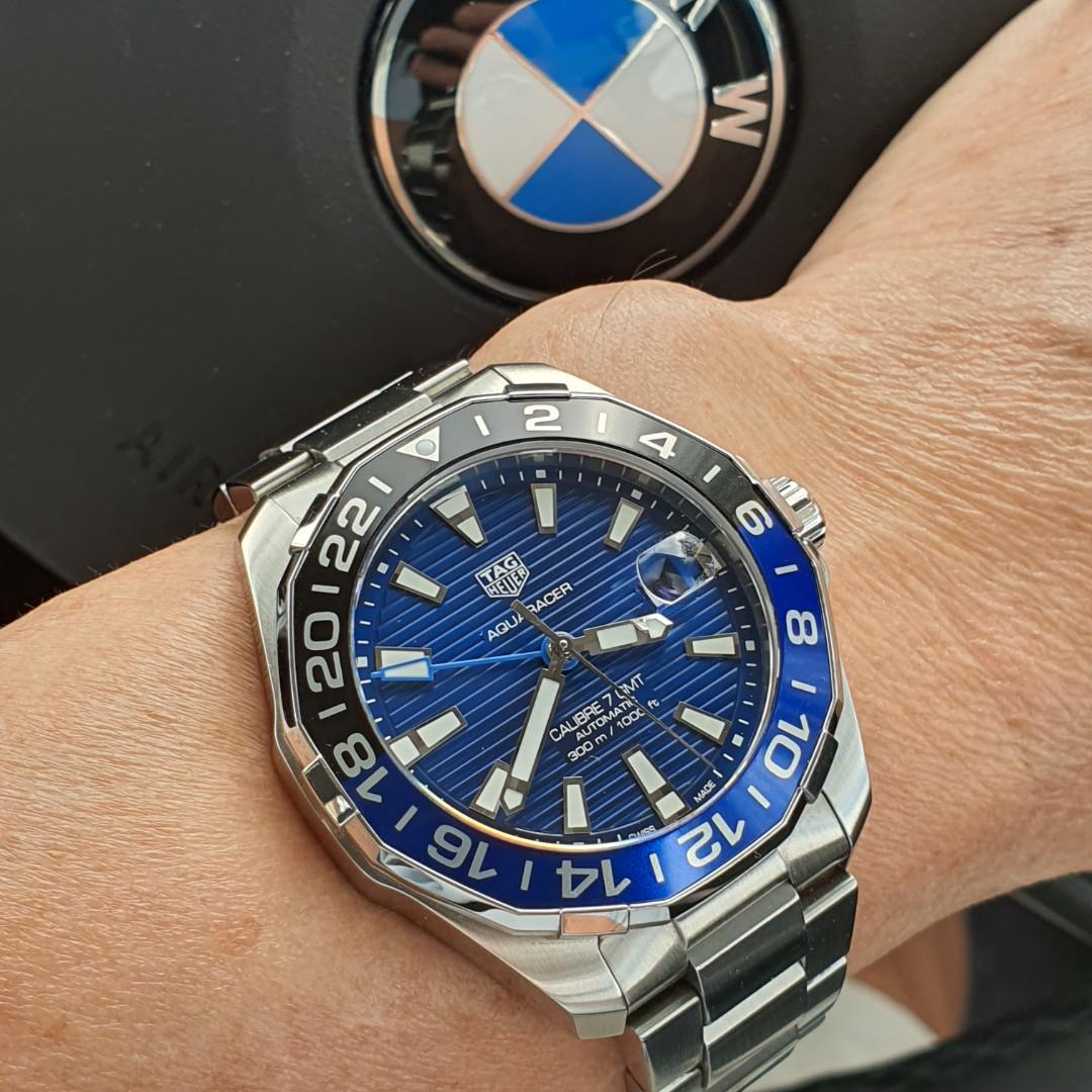 Tag Heuer Aquaracer WAY201T GMT Batman full set Men s Fashion