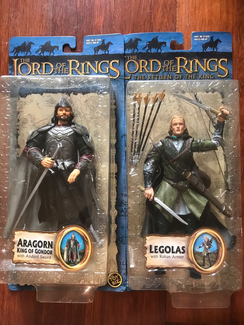 Lord of The Rings Action Figure King Aragorn LOTR ToyBiz Gondor Armor Return for sale online 