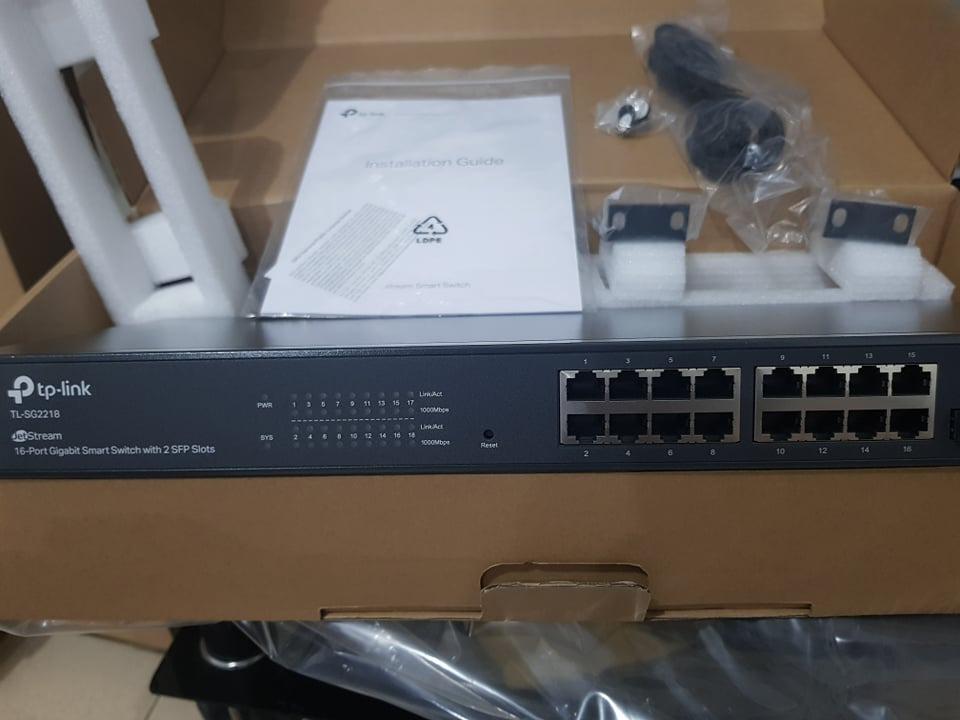 TP-Link JetStream Gigabit Managed Switch (Category: Networking) located in Pasig City. Submitted by fjEgangan (Listing ID 1138217581, Image 1). Description: TP-Link JetStream Gigabit Managed Switch Available in: ⭐ TL-SG3210 8-Port Gigabit L2+ Managed Switch with 2 SFP ⭐ TL-SG2218 16-Port Gigabit Smart Switch with 2 SFP Slots ⭐ TL-SG3428 24-Port Gigabit L2 Managed Switch with 4 SFP ⭐ TL-SG3452 48-Port Gigabit L2 Managed Switch with 4 SFP 💯 Brand 