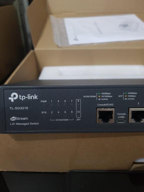 TP-Link JetStream Gigabit Managed Switch (Category: Networking) located in Pasig City. Submitted by fjEgangan (Listing ID 1138217581, Image 2). Description: TP-Link JetStream Gigabit Managed Switch Available in: ⭐ TL-SG3210 8-Port Gigabit L2+ Managed Switch with 2 SFP ⭐ TL-SG2218 16-Port Gigabit Smart Switch with 2 SFP Slots ⭐ TL-SG3428 24-Port Gigabit L2 Managed Switch with 4 SFP ⭐ TL-SG3452 48-Port Gigabit L2 Managed Switch with 4 SFP 💯 Brand 