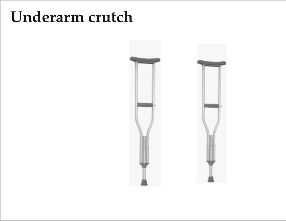 Underarm crutches a pair, Health & Nutrition, Assistive & Rehabilatory