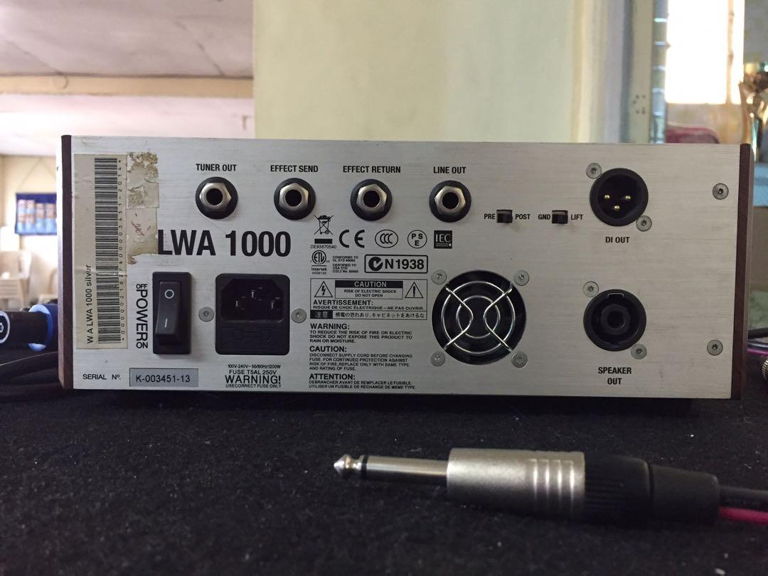 Warwick LWA1000 Head + Warwick WCA410 with footswitch (Category: Soundbars, Speakers & Amplifiers) located in Dasmarinas. Submitted by johnratilla (Listing ID 1138173249, Image 3). Description: Warwick LWA1000 Head + Warwick WCA410 with footswitch used, good condition, church use only, twice a week since august 2021 Bundle only, 42k for trade pm your offer, trade value 44k ehx freeze and pedalboard not included Items are in salawag, dasmariñas, c