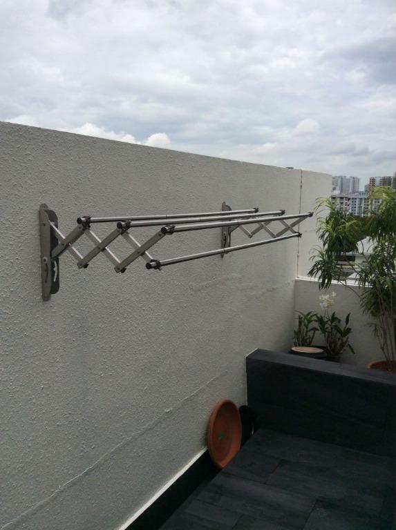 Wellex Javara Wall mount laundry rack, Furniture & Home Living, Home Improvement & Organisation