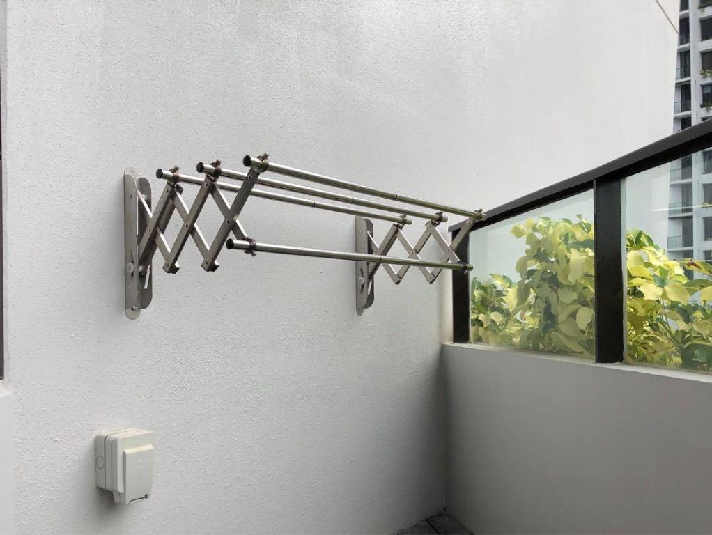 Wellex Javara Wall mount laundry rack, Furniture & Home Living, Home Improvement & Organisation
