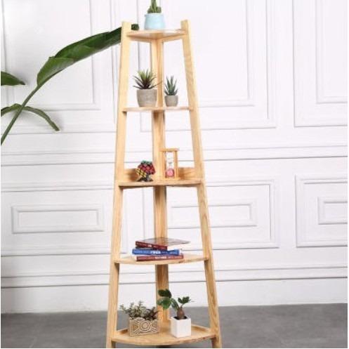 Wood Storage Shelf Wall Mounted solid wood triangle rack flower shelf ...