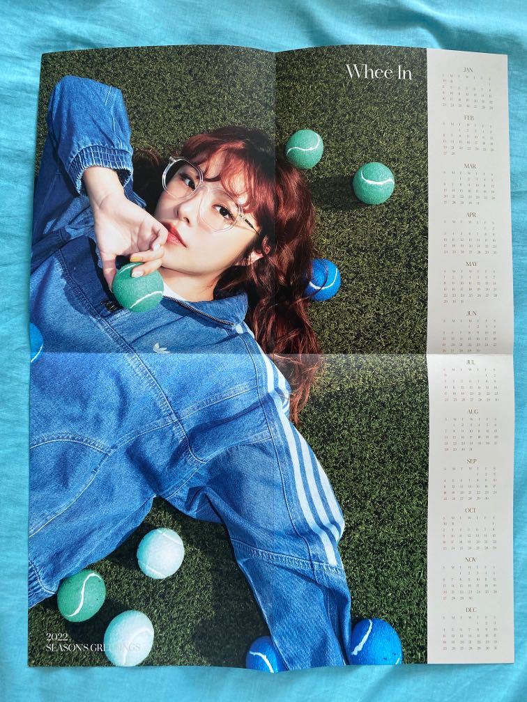 wts mamamoo wheein seasons greetings poster calendar, Hobbies & Toys