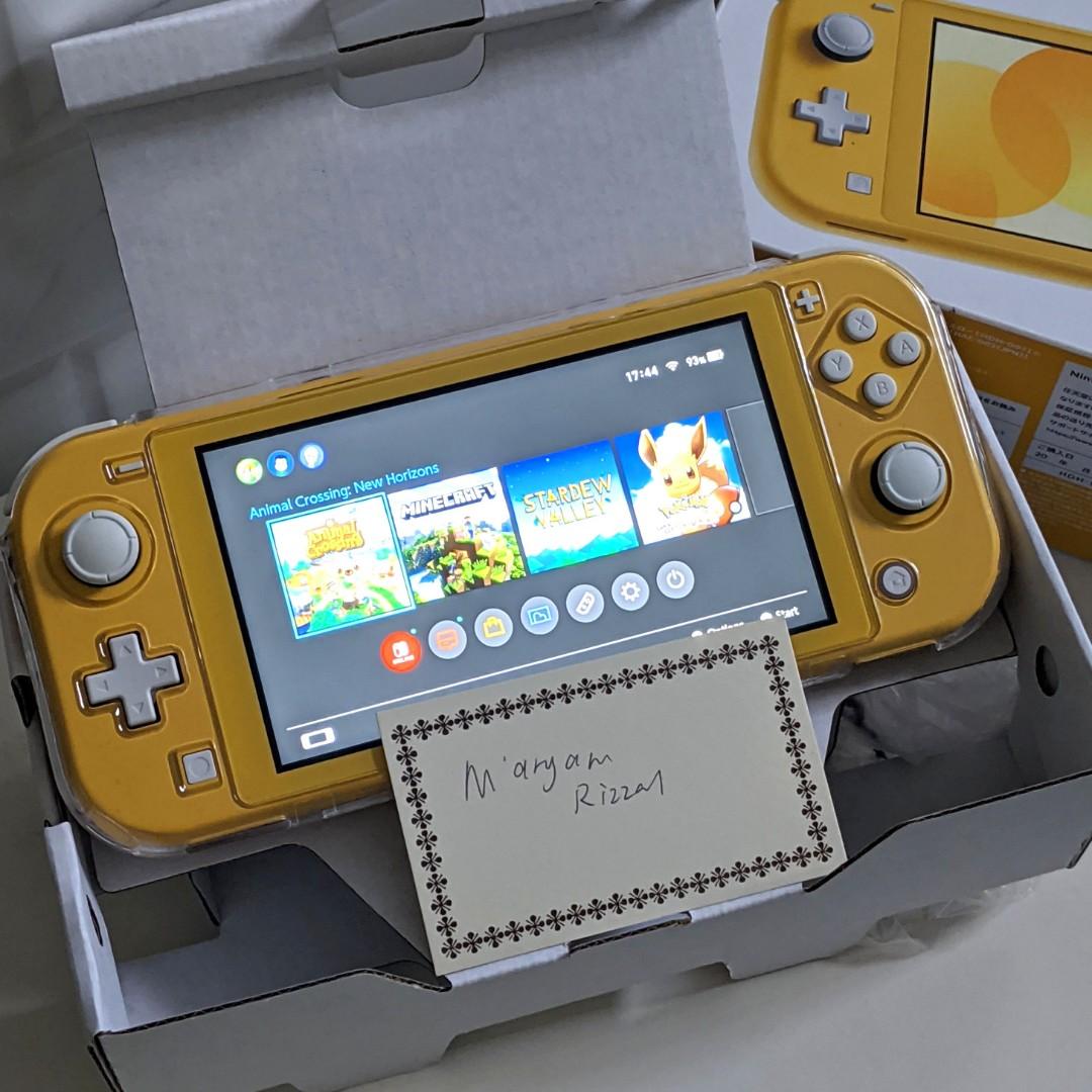 WTS] NINTENDO SWITCH LITE YELLOW with digital games (Animal crossing,  Minecraft, Stardew Valley, Pokémon let's go Eevee), Video Gaming, Video  Game Consoles, Nintendo on Carousell