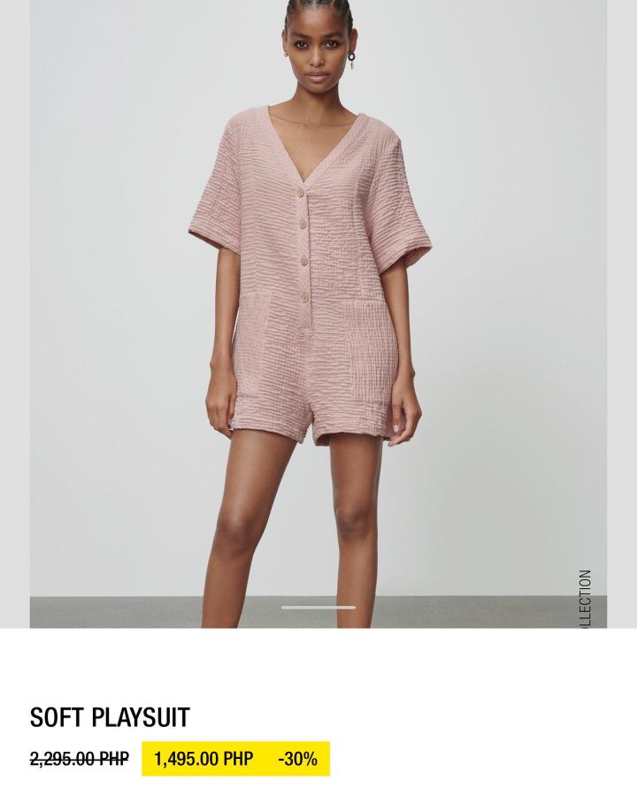 zara nude playsuit