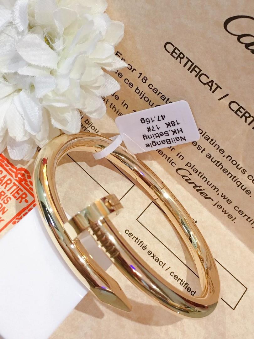 Cartier big nail bracelet sales