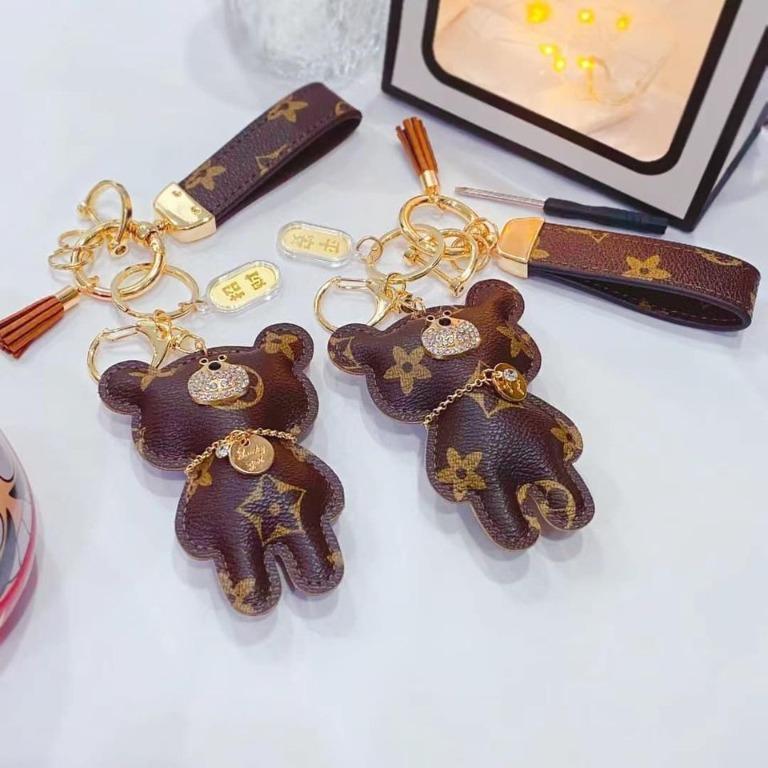 JNGOLD ONLINE SHOP on Instagram: L V bear key chain with 24k gold