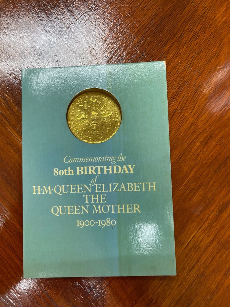80th birthday of Queen mother legal tender commemorative coin., Hobbies ...