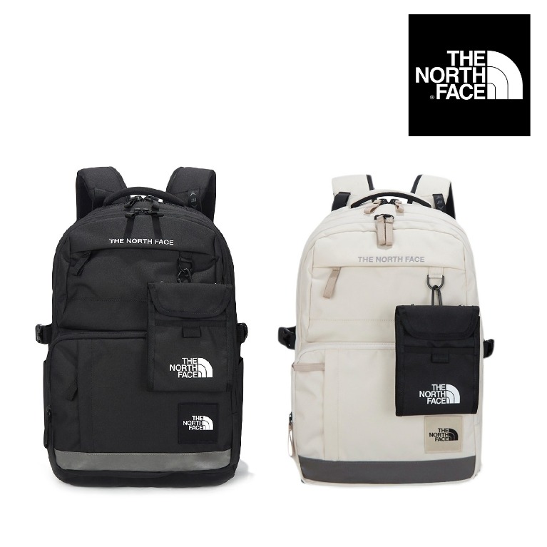 韓國 The North Face White Label 黑米色牛津布 配小袋 28L 背囊