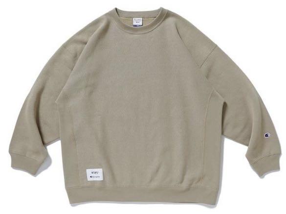 全新現貨Wtaps x Champion Reverse Weave Crew Neck Beide L size, 男