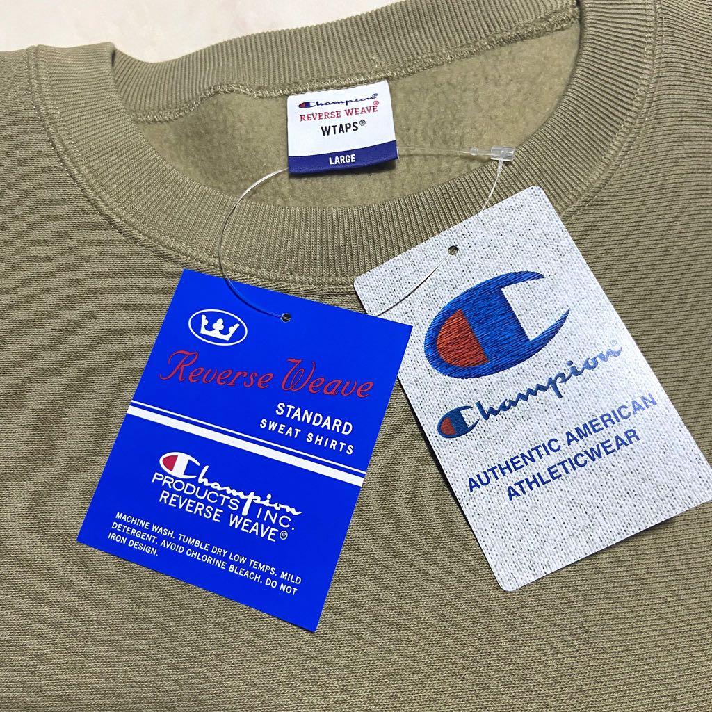 全新現貨Wtaps x Champion Reverse Weave Crew Neck Beide L size, 男