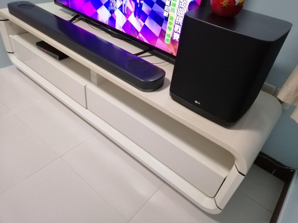 Acrylic TV Console from courts, Furniture & Home Living, Furniture, TV