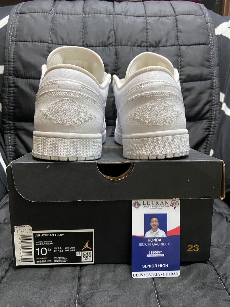 🚨Air Jordan 1 low “Triple White”🚨, Men's Fashion, Footwear