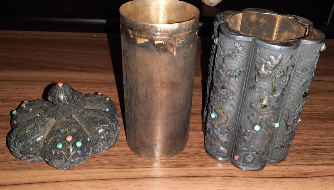 Antique Chinese Filigree Tea Caddy (Category: Other Home Decor) located in Quezon City. Submitted by jnt888 (Listing ID 1138347011, Image 3). Description: Antique Chinese Tea Filigree Tea Caddy This is a great Item for Auction Pm me for more Pics. Serious Buyers Only.