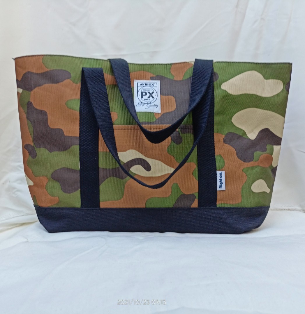 AVIREX RIGHT-ON CAMOUFLAGE BAG, Women's Fashion, Bags & Wallets, Tote ...