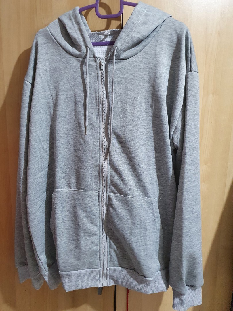 jacket with grey hood