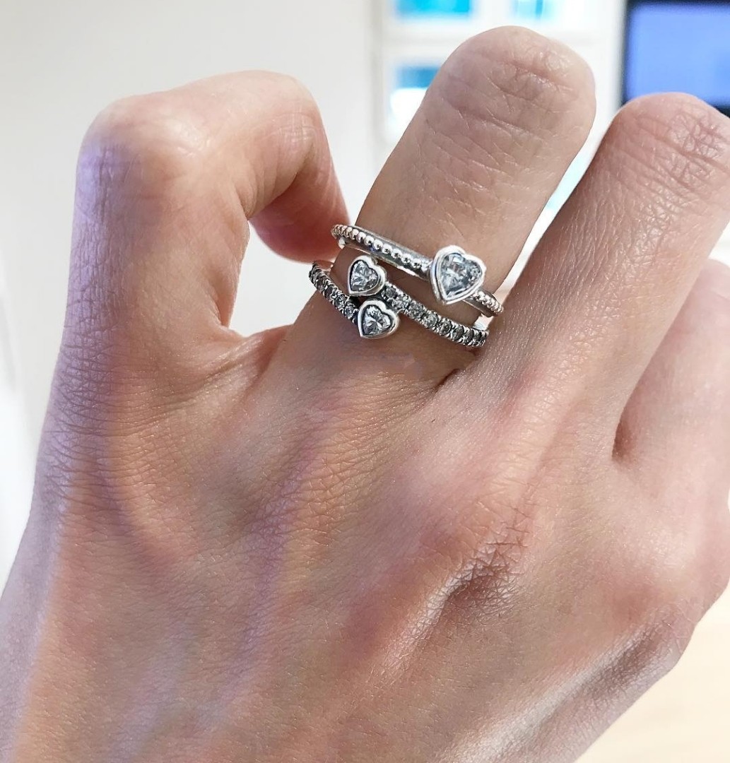 BIG SALE PANDORA FOREVER HEART RING HEART RING. 980 EACH