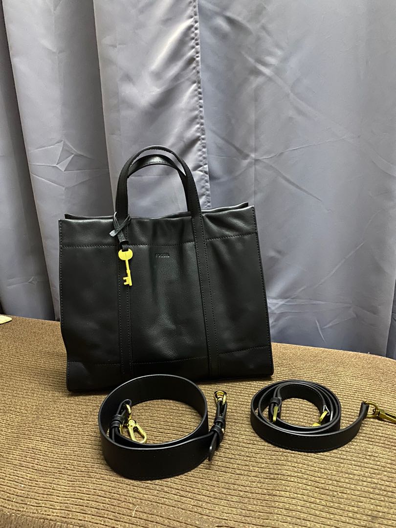 FOSSIL Black Tote Bag Women s Fashion Bags Wallets Tote