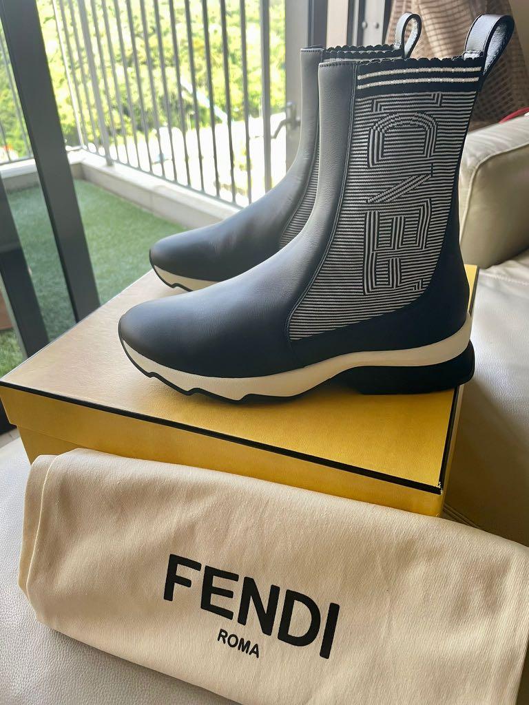 Fendi velvet sneakers best sale