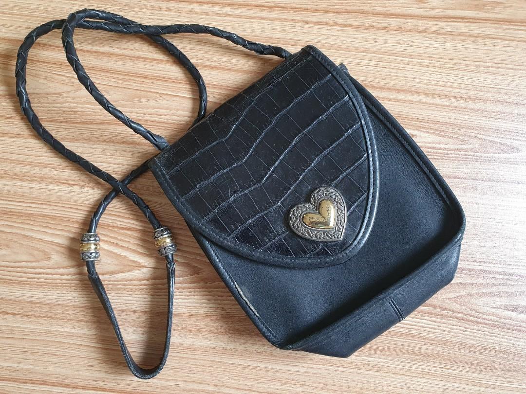 Vintage Brighton Shoulder Bag Brown & Black Leather Bucket Style Purse  Vintage Gift for Her - Etsy | Shoulder bag, Leather bucket, Vintage purses