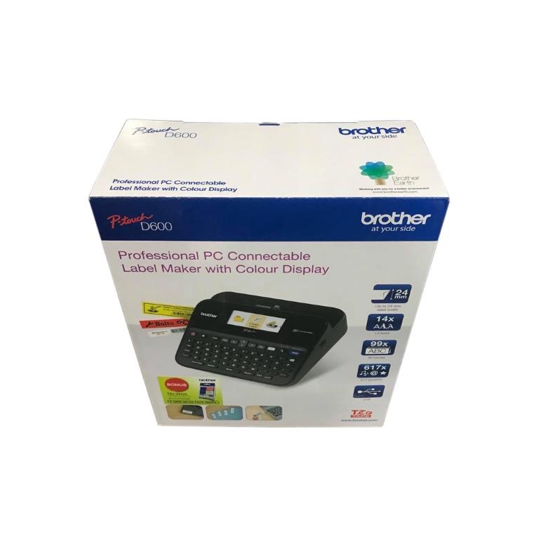 Brother P TOUCH D600 Label Maker (Category: Printers, Scanners & Copiers) located in Quezon City. Submitted by printer_supplies_provider (Listing ID 1138421231, Image 2). Description: Brother P TOUCH D600 Label Maker Auto tapes colour and size detection • Auto-cut function • Print up to 24mm TZe laminated tapes width • 30mm per second fast print speed • Print up to 7 lines • PC or Mac OS® systems direct connection 🔥🔥🔥ON-STOCKS!!!🔥🔥🔥 *Price 