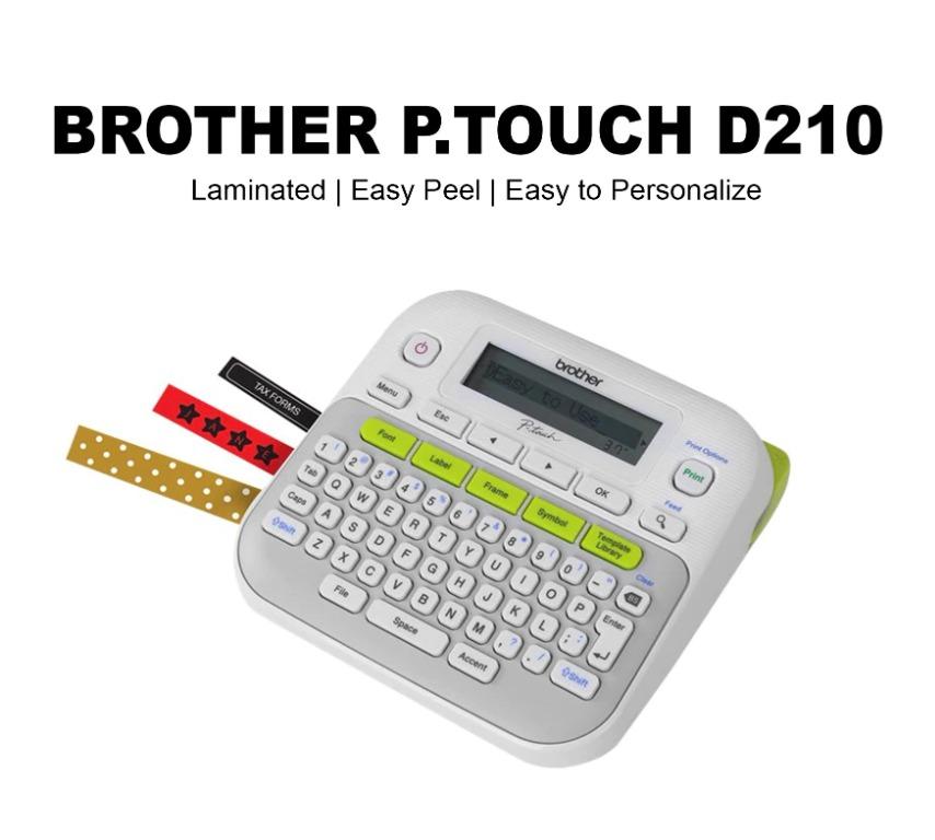Brother P Touch PT-D210 Label Maker Printer / D210 (Category: Printers, Scanners & Copiers) located in Quezon City. Submitted by printer_supplies_provider (Listing ID 1138407497, Image 1). Description: Brother PT-D210 Label Maker Printer •General Specification: -16-character graphic display -Print on 3.5, 6, 9, 12mm durable TZe laminated tapes -Ergonomic keyboard -Uses AD-24ES-01 AC Power adapter / 6 pcs of AAA Alkaline batteries (both not includ