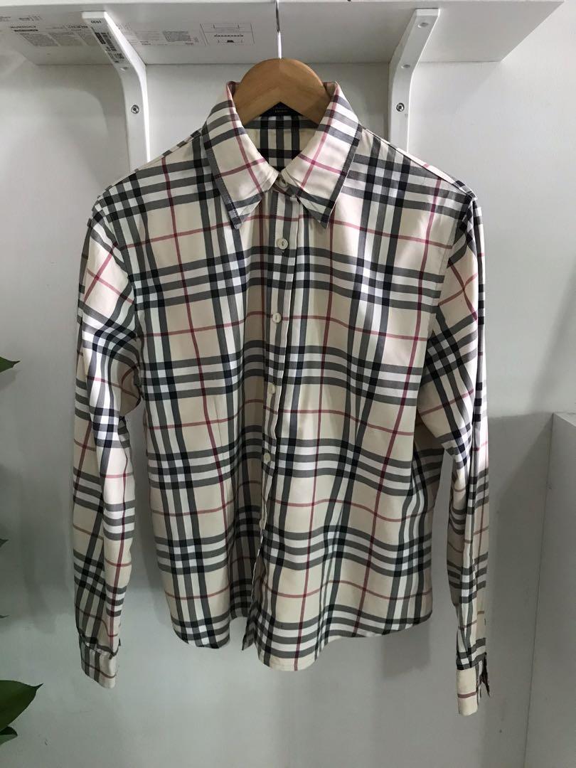 Burberry london nova check hot sale shirt
