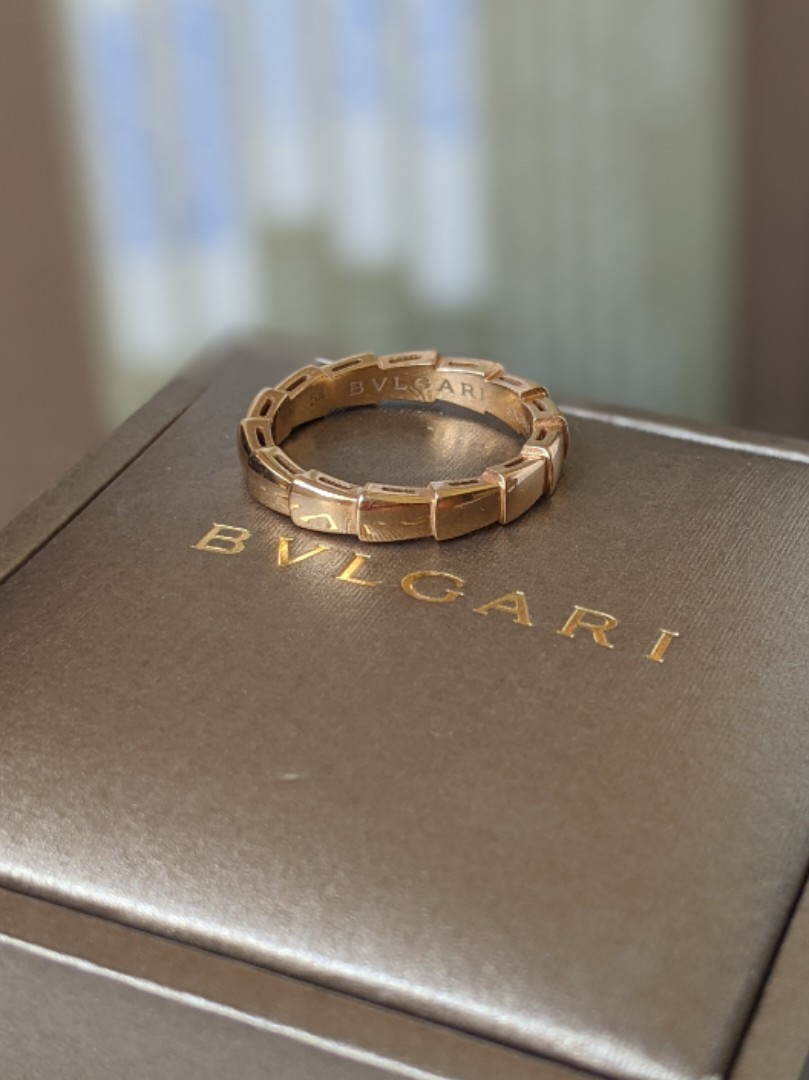 Bvlgari Serpenti Viper Rose Gold ring Women s Fashion Jewelry