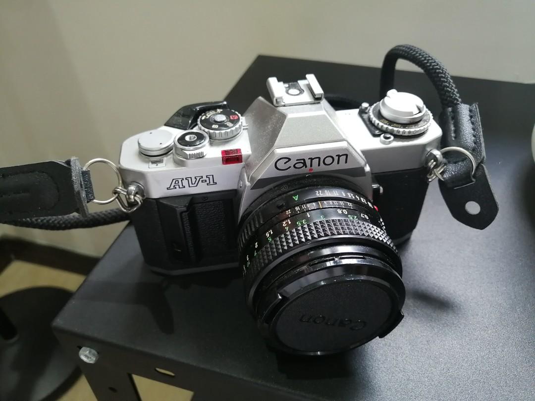 CANON AV1 FILM CAMERA, Photography, Cameras on Carousell