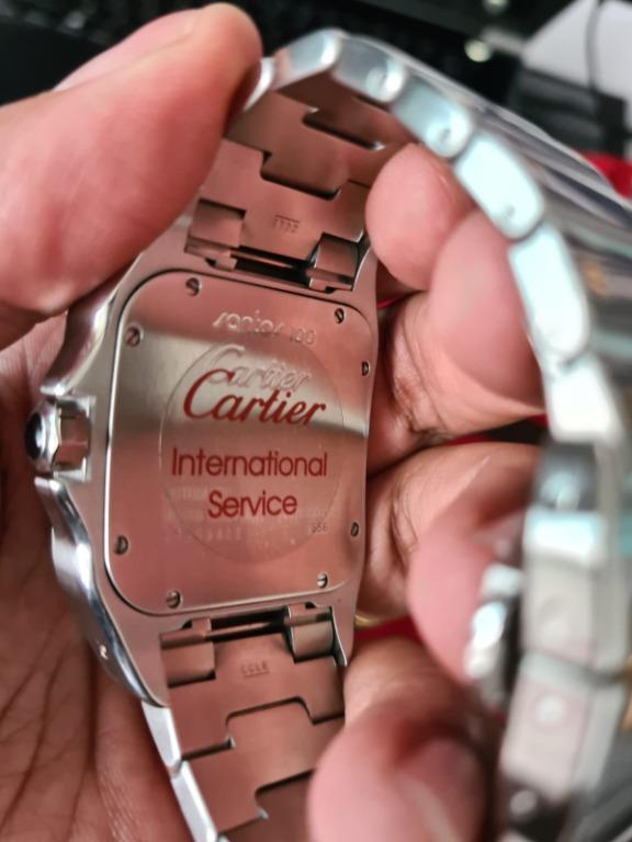 Cartier santos 100 2024 xl steel bracelet