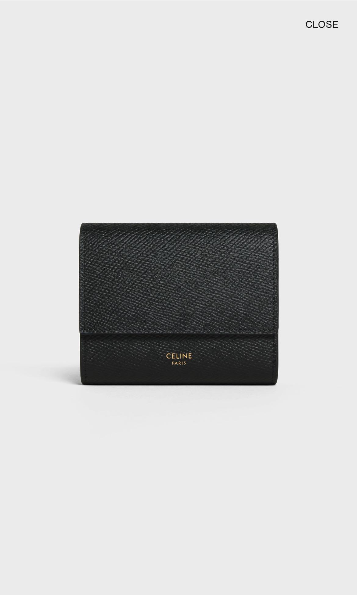 CELINE SMALL TRIFOLD WALLET 原價$4600 有收據, 名牌, 手袋及銀包