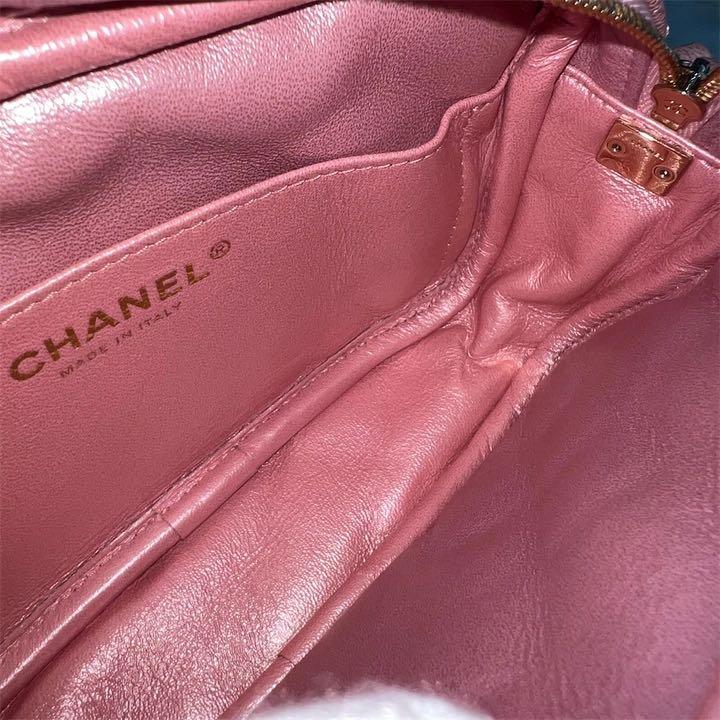 Chanel Camera Bag in 19S Iridescent Pink Caviar LGHW, Luxury, Bags