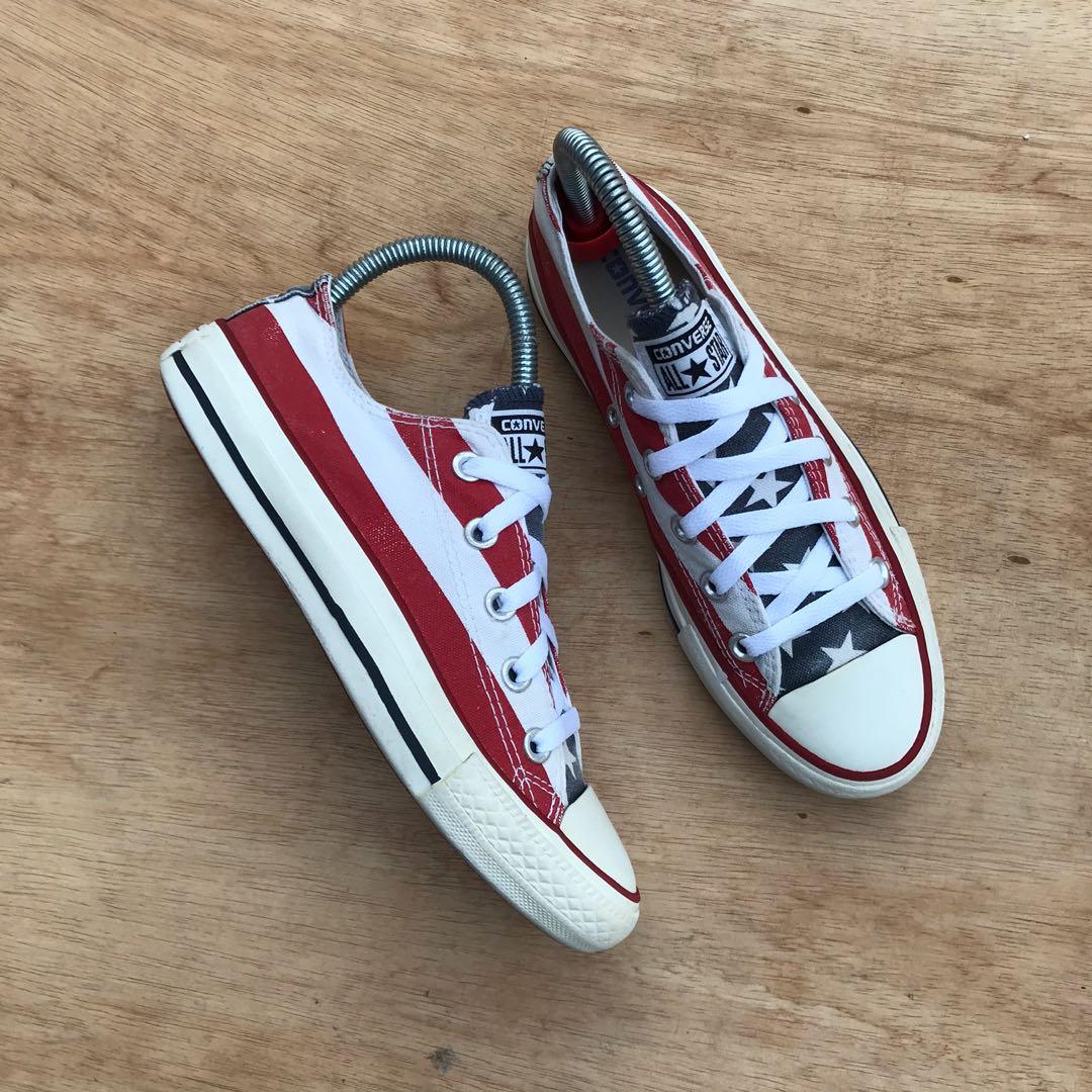 CONVERSE ALL STAR AMERICA FLAG SIZE 4UK Women s Fashion Footwear Sneakers on Carousell