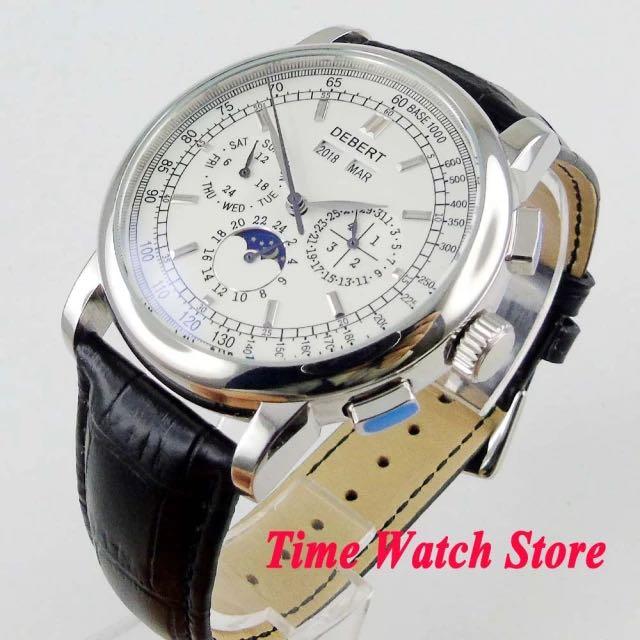 Debert 42mm Multifunction Automatic wrist men s watch Day Night