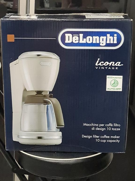 DeLonghi Icona Vintage Drip Coffee Maker, TV & Home Appliances, Kitchen