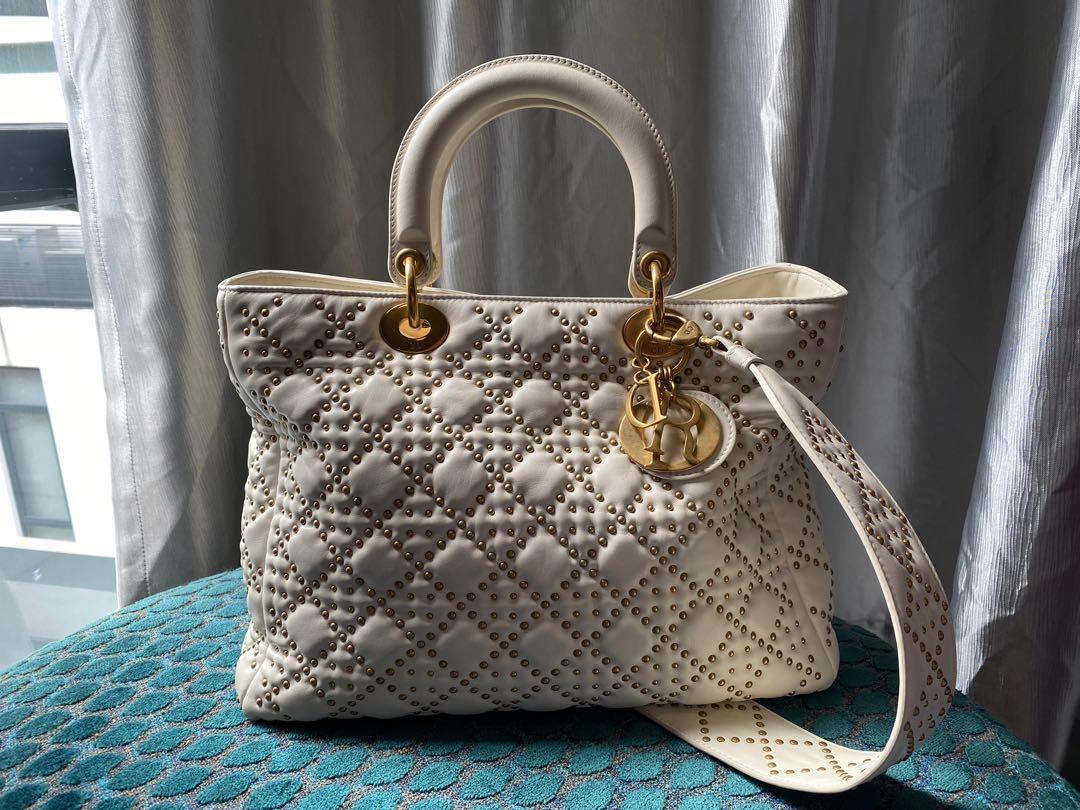 Lady dior hot sale supple leather