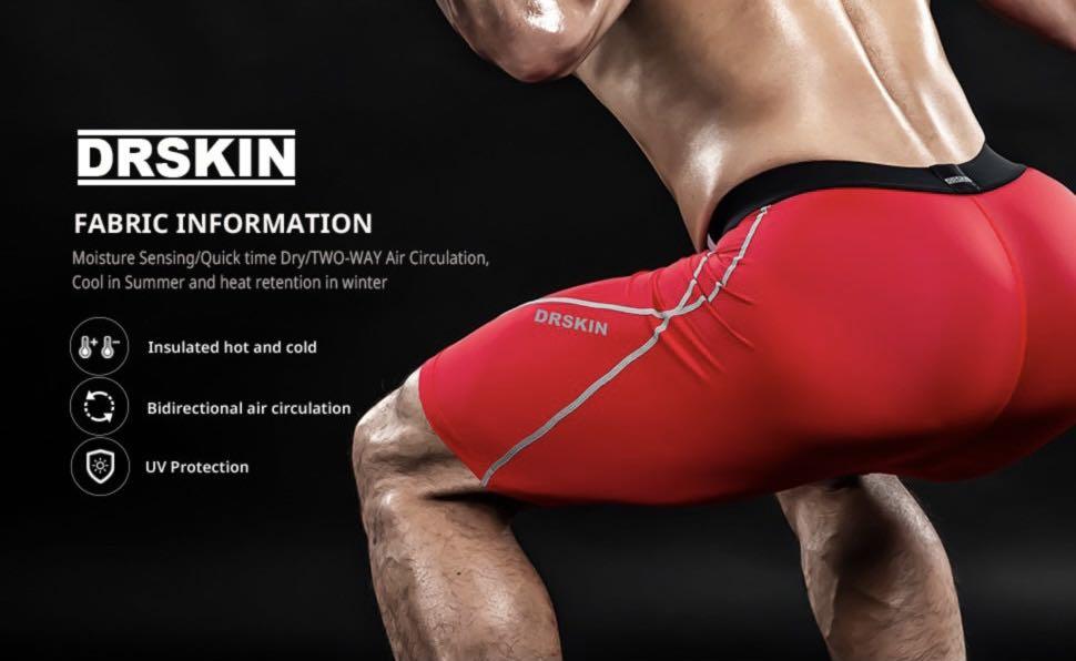  DRSKIN Men's Compression Shorts Pants Tights Athletic